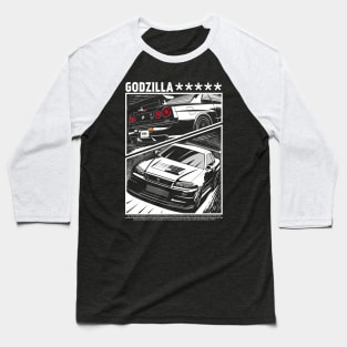 Skyline GT-R R34 Baseball T-Shirt